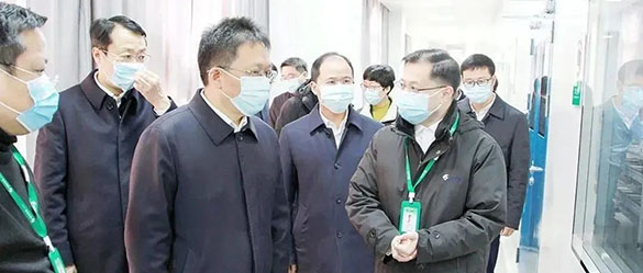 领导关怀如沐春风丨坚定内“芯”勇毅前行 莅临双登调研指导